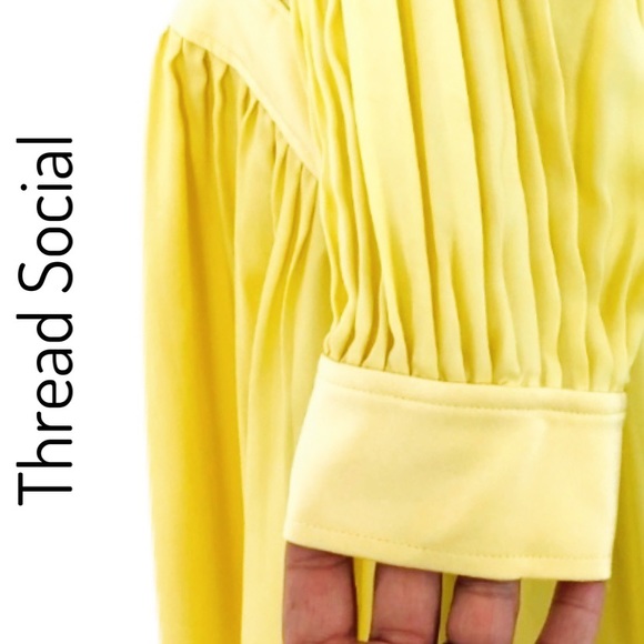 NWT Thread Social Yellow Lined Mini-Square Neck🔥 - Picture 12 of 15